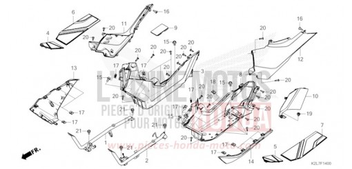 FLOOR STEP/SIDE COVER ADV350AN de 2022